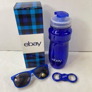 eBay Blue Water Bottle Set With Sunglasses & Fidget Spinner eBayana